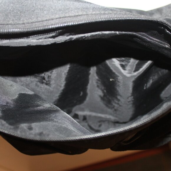 Vintage Over the Should Canvas Bag - Black - Picture 3 of 9